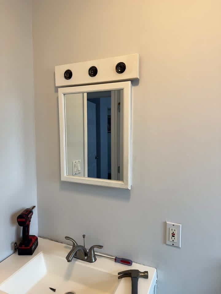 Vanity Mirror Installation